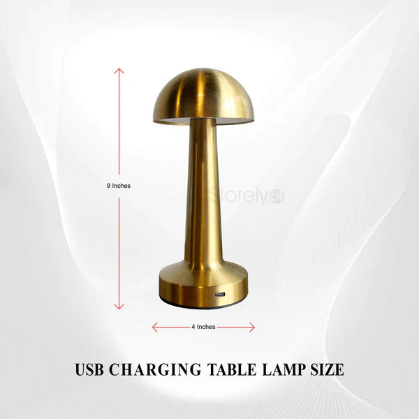 Metal Brass Led rechargeable Table Lamp