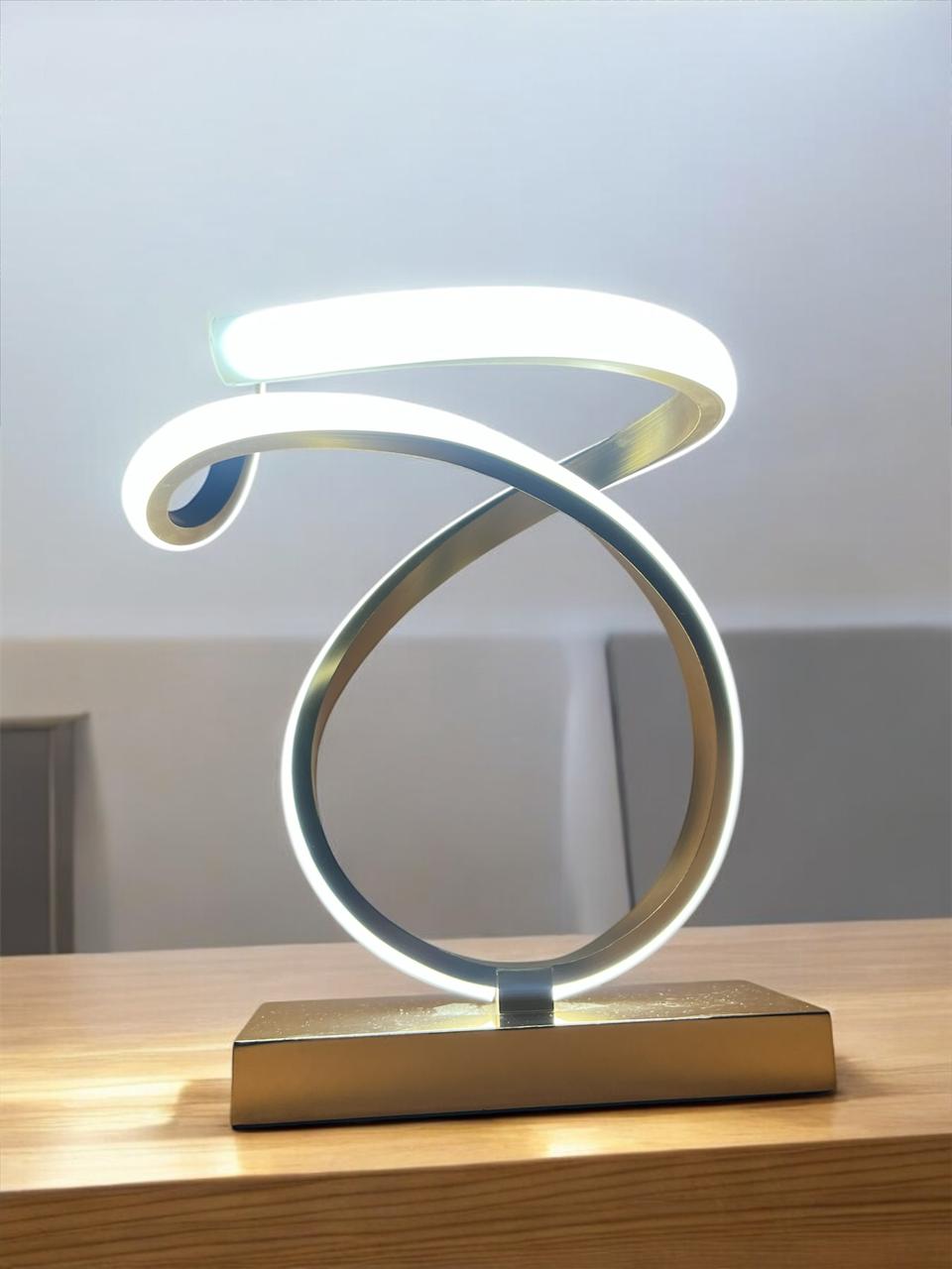 Twisted LED table Lamp with Dual Lights